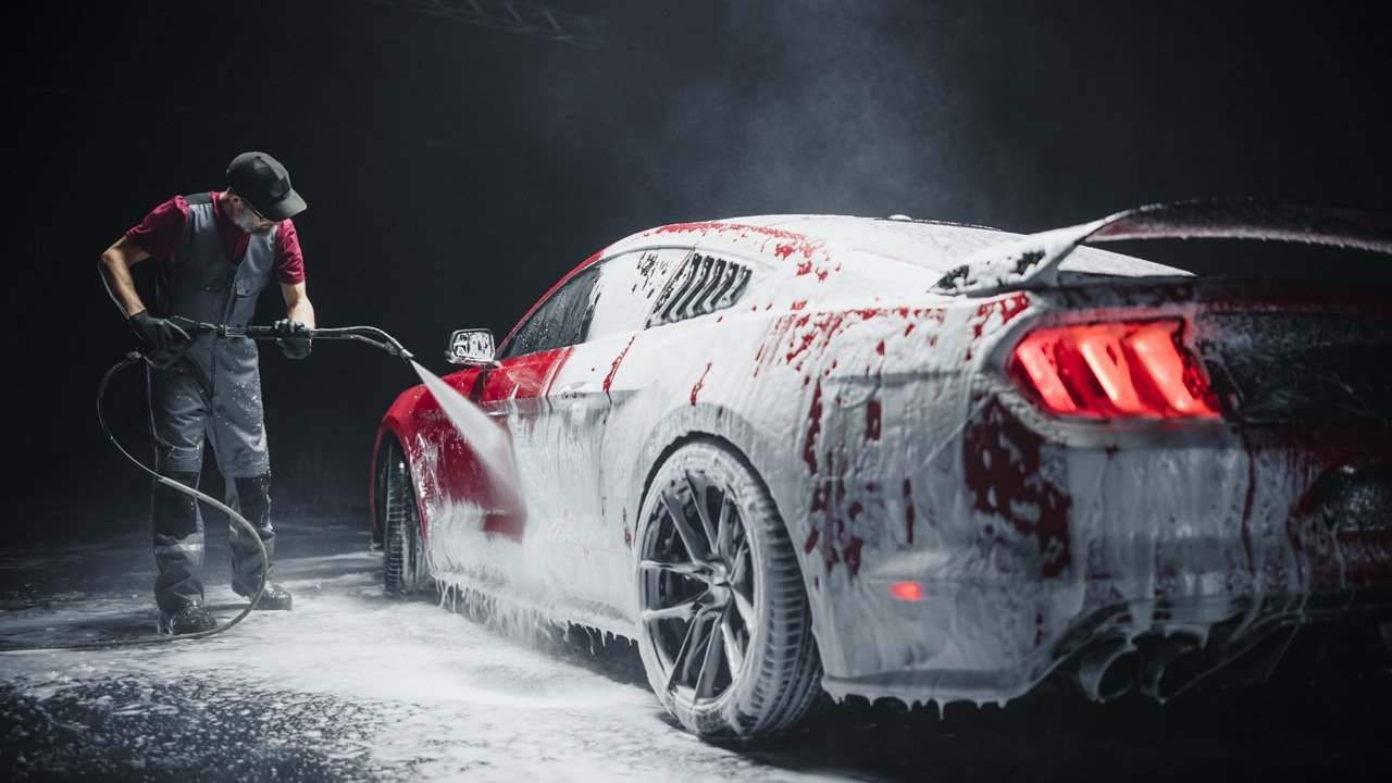Foam pressure wash